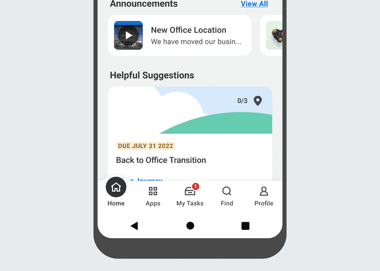 Android bottom navigation bar in context