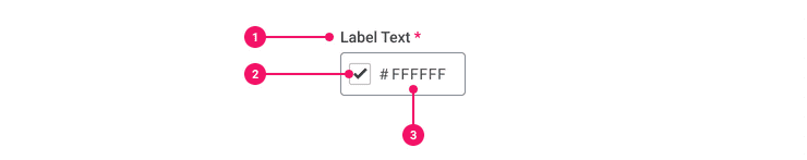 Image of a Color Input in its default state.