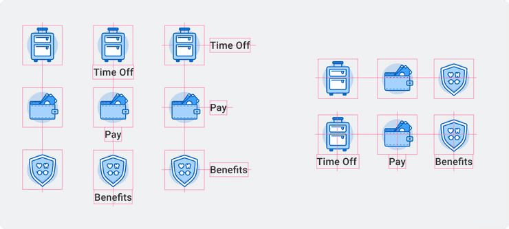 Example of a Applet icon alignment.