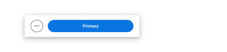 Overflow behavior on action bar for mobile devices