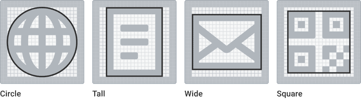 All Key Shapes using System Icons to demonstate consistancy.