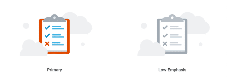 Example of a "Low-Emphasis" Empty State