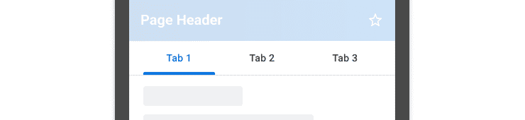Image of fixed tabs.