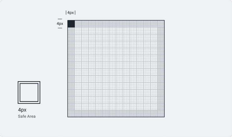 Safe Area illustration for Accent Icons.