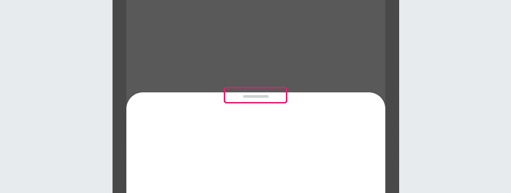 Image of a half size bottom sheet