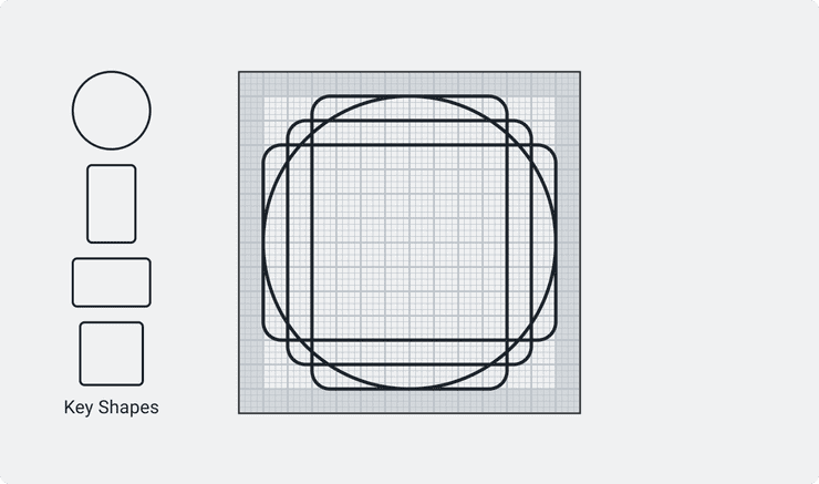 Key Shapes illustration for Accent Icons.