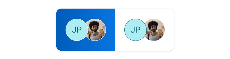Avatar changes on white vs. darker color gradients