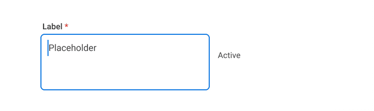 Image of an Active Text Area.