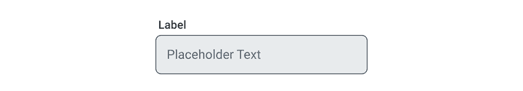 Image of a Text Input in its pressed state.