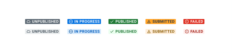 Image showing Status Indicators with a leading icon