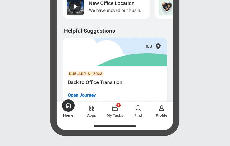 iOS bottom navigation bar in context