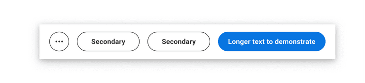 Action bar with an overflow button.