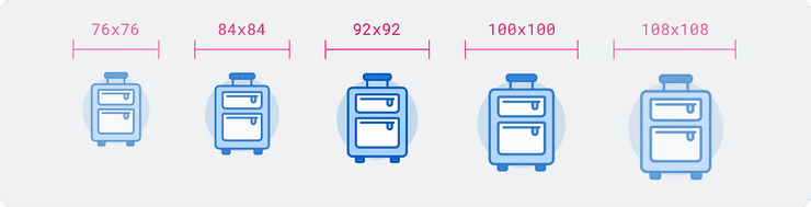 Example of resizing an Applet icon.