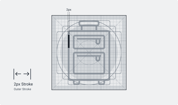 Example of an Applet icons stroke weight.