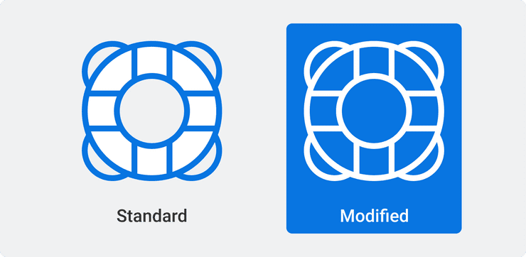 Example of Accent Icon color options.