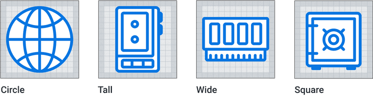 All Key Shapes using Accent Icons to demonstate consistancy.